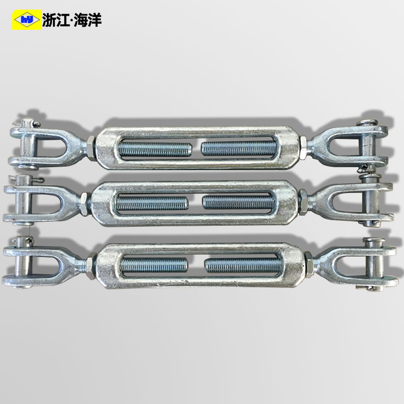 开式索具螺旋扣船用花兰重型花篮螺丝钢丝绳拉紧器CB/T3818-2013-图1