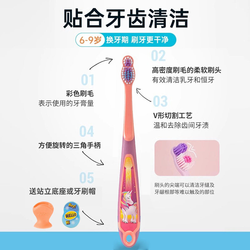 挪威jordan儿童牙刷3-6岁以上宝宝0到3岁牙膏6一12岁乳牙刷软毛,淘宝优惠券,粉丝福利购,淘宝优惠卷
