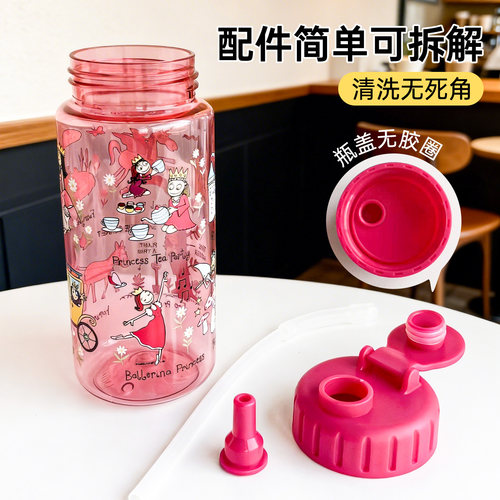 Tyrrell Katz儿童水杯女生吸管杯女孩直饮杯卡通上学家用学饮杯 - 图2