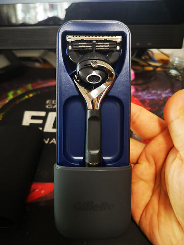 原装吉列剃须刀收纳盒适合锋速3锋隐超顺致顺致护云感刀架引力盒 - 图1
