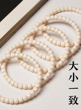 猛犸象牙高瓷冰料5x6直切桶珠