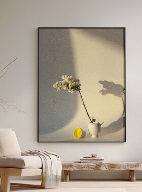 北欧风轻奢高级感餐厅装饰画客厅沙发背景墙挂画现代简约玄关壁画