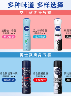 妮维雅止汗喷雾腋下除臭去异味