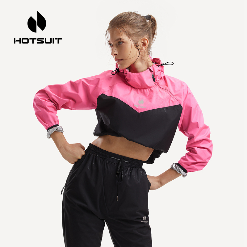 后秀HOTSUIT暴汗服女套装秋季运动跑步健身瑜伽舞蹈爆汗服女秋天 - 图0