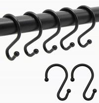 Manufacturer straight for S type iron hook bath curtain Hook Bathroom accessories 12 set