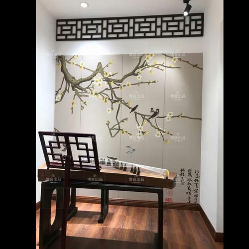 博音木质木头古琴古筝谱架加粗小提琴加厚便携乐谱支架子家用实木 - 图1