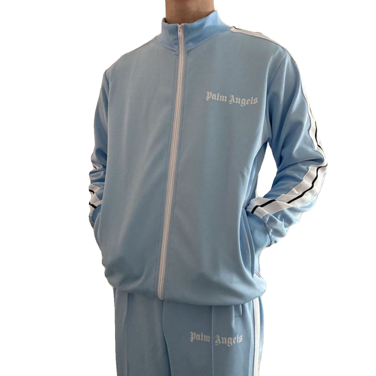 Palm棕榈天使侧边条纹Angels运动套装情侣卫衣外套男女潮流休闲裤,淘宝优惠券,粉丝福利购,淘宝优惠卷