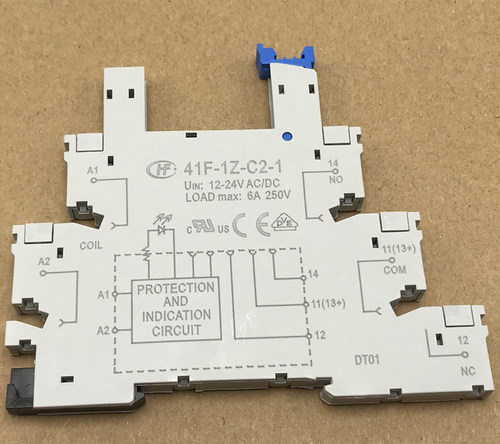 原装宏发继电器HF41F-24-ZS DC24V 60 5 12V 底座插座41F-1Z-C2-1 - 图2
