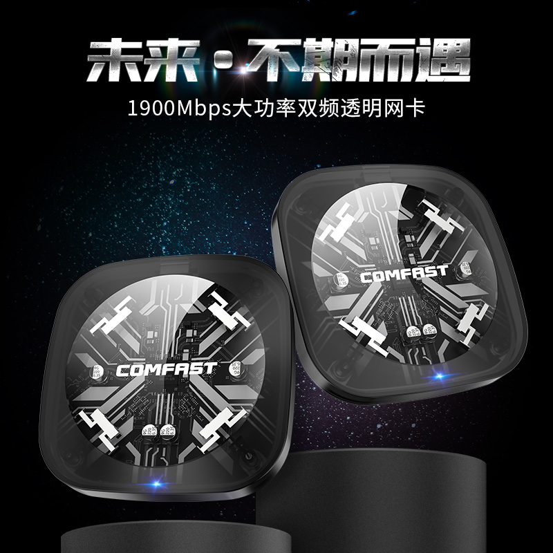 【电竞游戏网卡】COMFAST 960AC无线网卡台式机1900M双频5G千兆大功率USB3.0电脑外置网络发射wifi信号接收器-图0