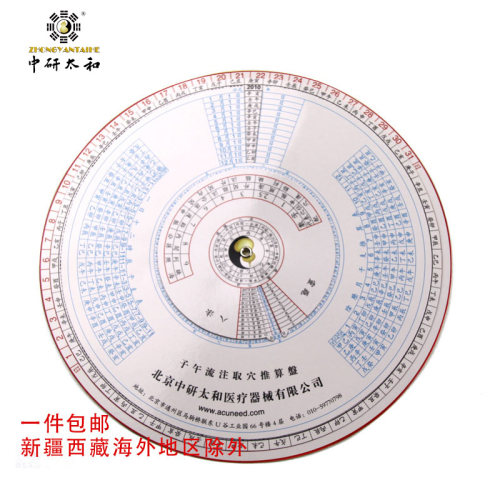 正品子午流注取穴推算盘 灵龟八法取穴盘中医针灸针开穴查询 - 图1