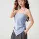 ເສື້ອຢືດຄໍແມ່ຍິງແບບ backless sling ມີແຜ່ນເຕົ້ານົມສໍາລັບໃສ່ໃນແລະນອກໃສ່ໃນລະດູຮ້ອນຄວາມງາມກັບຄືນໄປບ່ອນສີ່ຫຼ່ຽມມົນຜ້າພັນຄໍ bellyband ຜ້າພັນຄໍຜ້າພັນຄໍຊັ້ນເທິງ