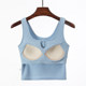 Camisole Summer ຂອງແມ່ຍິງທີ່ມີ Pads ເຕົ້ານົມ, ແບບສັ້ນແລະ Navel ເປີດເຜີຍ