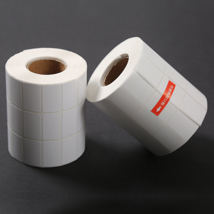 标签纸定做条码纸铜版不干胶标签空白特价贴手写打码合格吊牌碳带_虎窝淘