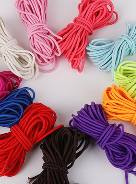 5米彩色橡筋包芯弹力绳子手工DIY