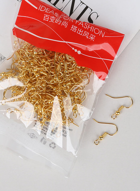 KC金色挂钩耳环DIY耳钩耳坠饰品