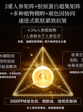 JESITA婧之道参萃胶原紧致霜抗皱抗衰老焕亮嫩肤保湿改善肌肤暗黄