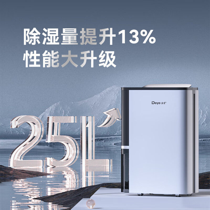 德业Deye空气除湿机25升轻音智能家用抽湿干燥小型神器DYD-T22A3