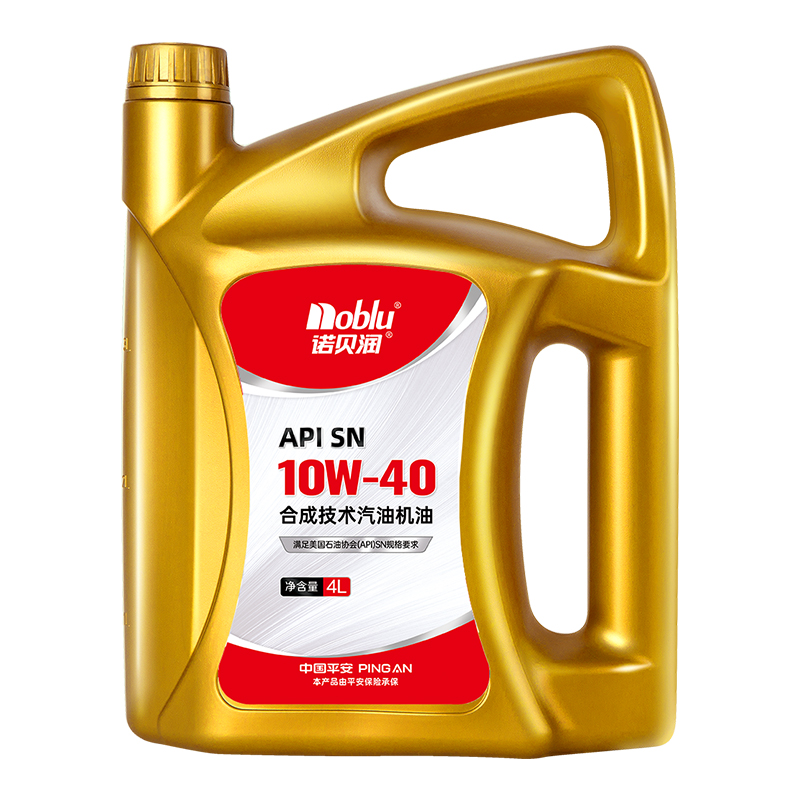 诺贝润合成机油SN级10W40汽车保养润滑油4L四季通用官方正品机油 - 图0