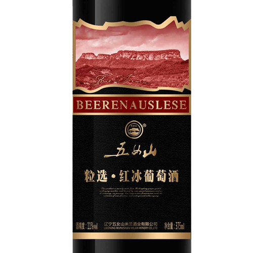 【五女山官方】五女山 粒选红冰葡萄酒双支礼盒装375ml*2 - 图2