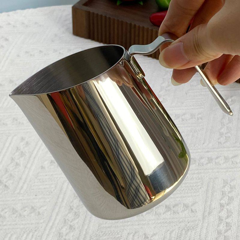 外贸出美国304不锈钢拉花杯缸尖嘴奶缸花式咖啡杯打奶泡杯奶茶壶,淘宝优惠券,粉丝福利购,淘宝优惠卷