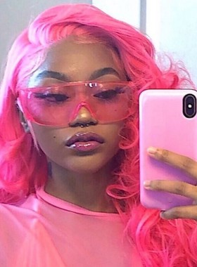 欧美外贸小众Y2k赛博朋克前卫个性vintage渐变墨镜太阳眼镜女