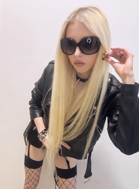 Y2ksut复古美式辣妹大框太阳镜