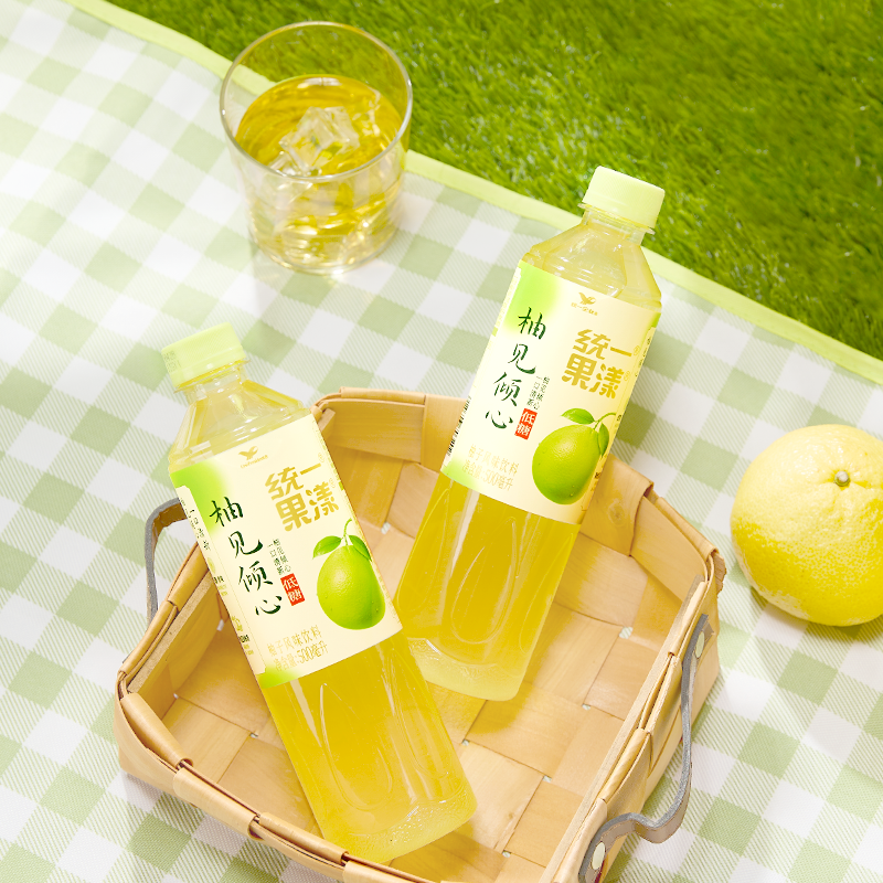 统一柚见倾心柚子风味果汁饮料低糖饮料500ml*15瓶整箱,淘宝优惠券,粉丝福利购,淘宝优惠卷