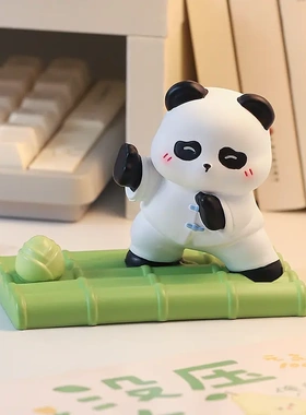 创意国潮树脂手机支架卡通懒人