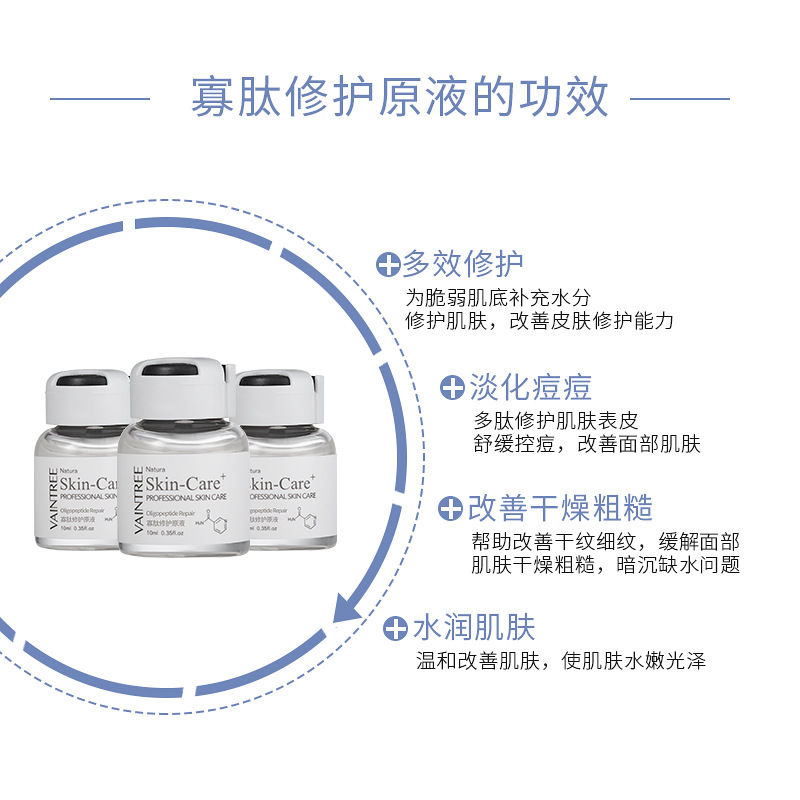 医美寡肽原液修护淡化痘印痘坑痘疤多肽精华液套装收缩毛孔正品 医美寡肽原液修护淡化痘印痘坑痘疤多肽精华液套装收缩毛孔正品