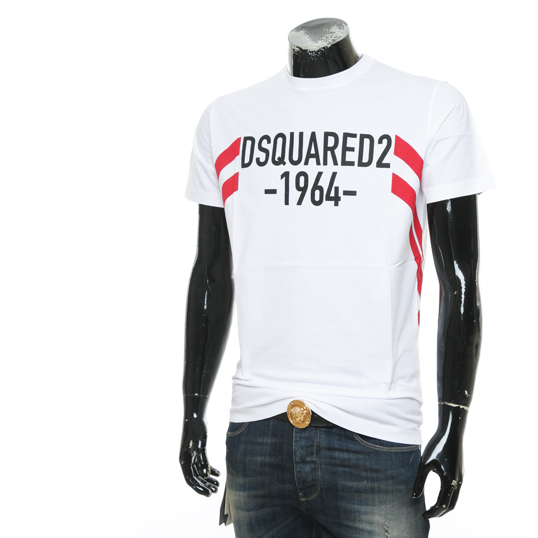 Dsquared2 D2次方 男士字母LOGO时尚短袖圆领T恤S74GD0805 S22427 - 图1