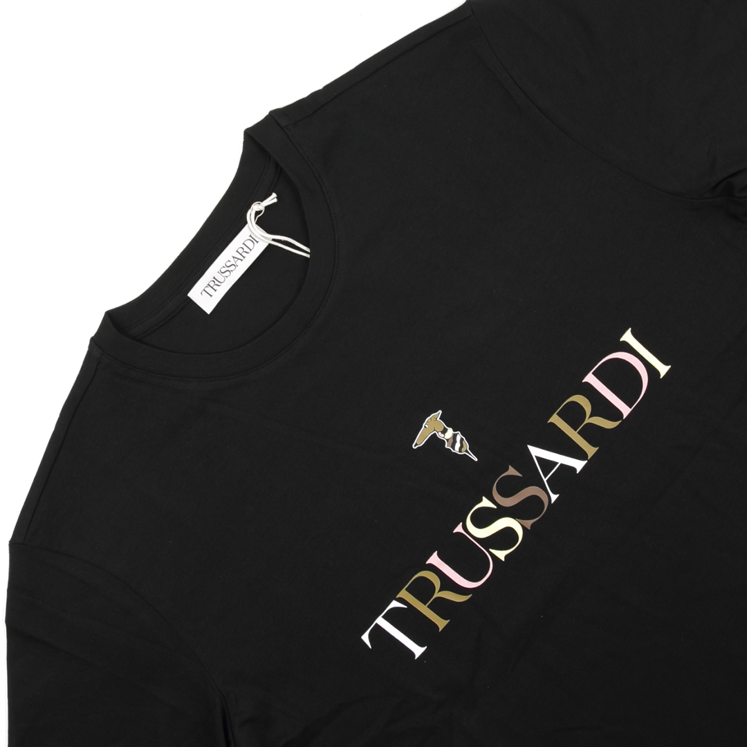 Trussardi 楚萨迪 男士百搭纯棉短袖圆领T恤 52T00612 1T005381 - 图3