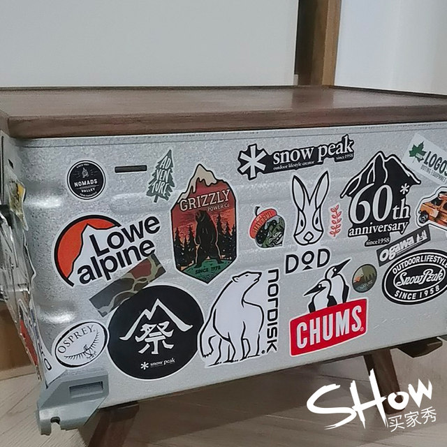 40 personalized outdoor brand logo sticker water cups