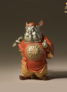 铜师傅全铜摆件钟馗送福