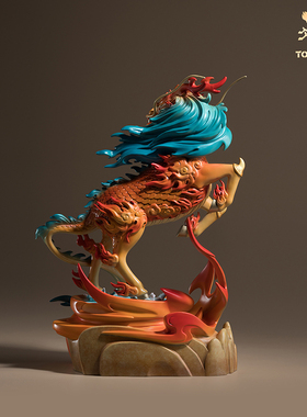 铜师傅麒麟招财风水摆件