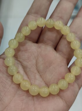 玉阅珠宝天然糖料石英岩手链