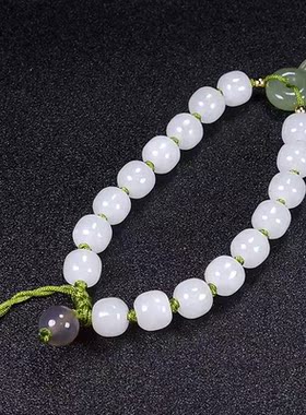 玉阅珠宝女和田玉天然手链