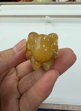 玉阅珠宝阿富汗玉生肖吊坠