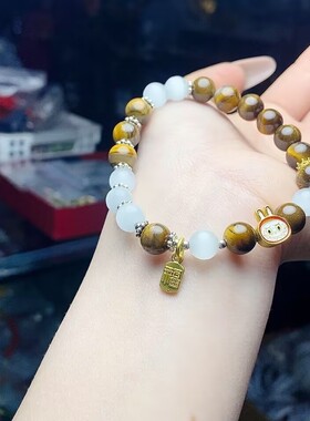 玉阅珠宝虎睛石猫眼轻奢手串