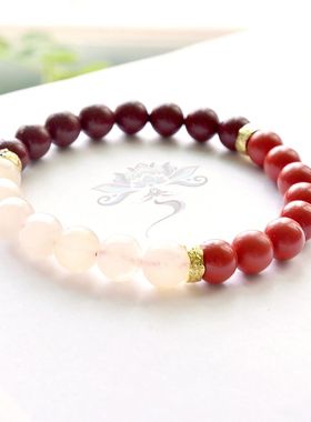 朱砂三色堇手链高级女款