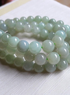 简约淡绿玉阅翡翠锁骨链女士翡翠