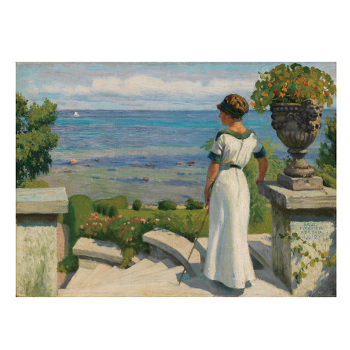 保罗·费舍尔 Paul Gustave Fischer 风景人物油画 城市街道 素材 - 图2