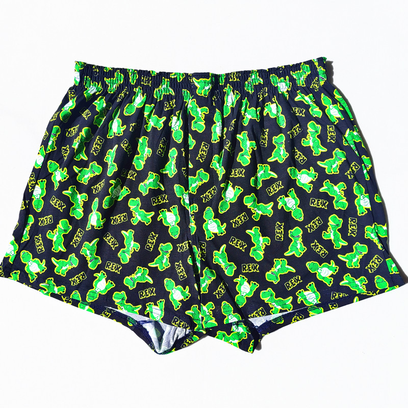 男士针织棉卡通阿罗裤宽松孖烟通透气睡裤弹力红色本命年平角内裤,淘宝优惠券,粉丝福利购,淘宝优惠卷