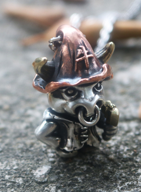 原创纯银公仔复古小众礼物吊坠