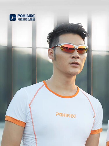 博铌斯运动眼镜专业马拉松跑步骑行眼镜超轻防晃偏光镜男女PX002 - 图3