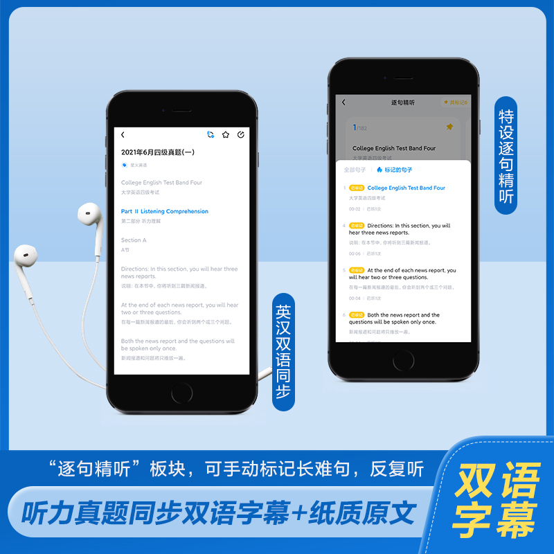 【含6月新试卷】星火英语六级真题试卷备考2022年9/12月考试复习资料cet6级大学六级通关历年词汇书单词本听力阅读翻译专项训练题