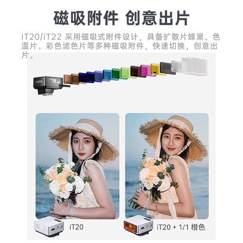 神牛IT22 迷你相机闪光灯TTL自动测光单反微单胶片相机便携外置IT20机顶闪光灯热靴灯内置锂电池 - 图3