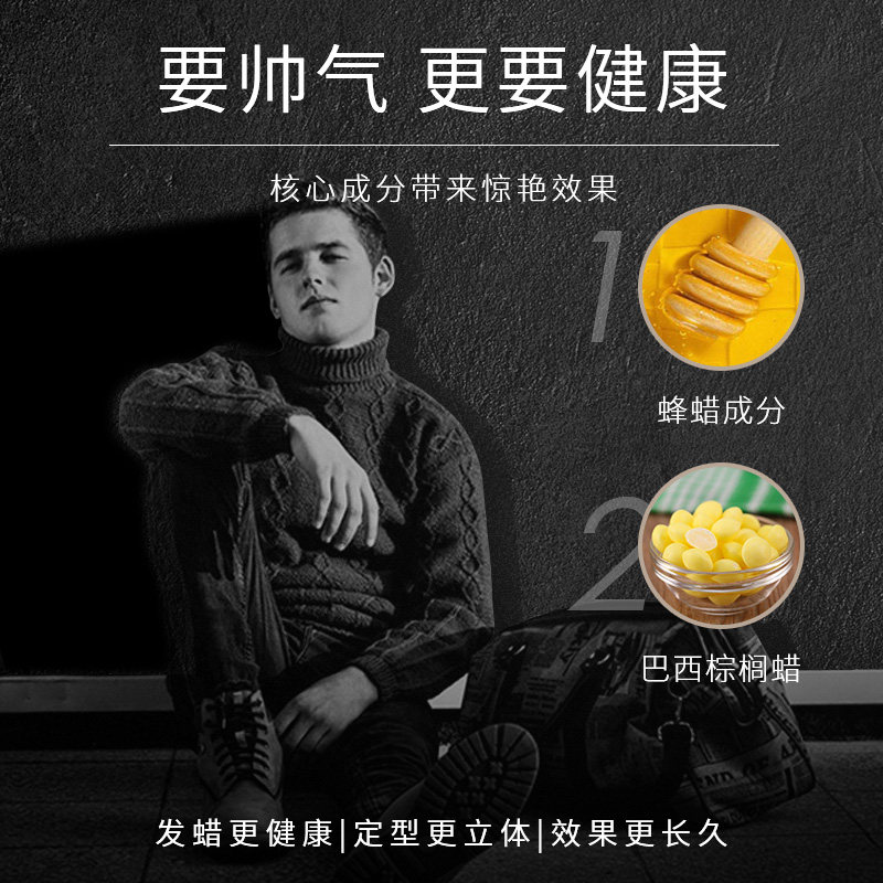 进口tigi哑光男士强力定型无味发泥 TIGI海外头发造型