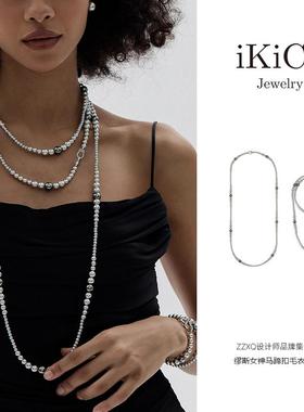 iKiCo缪斯女神系列马蹄扣珍珠项链毛衣链一款多戴2024秋冬新款女