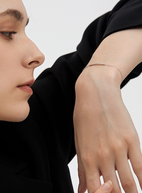 HASHTAG几何线条切割密镶手链