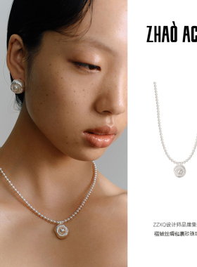 ZHAOACAP圆珠链复古项链新中式
